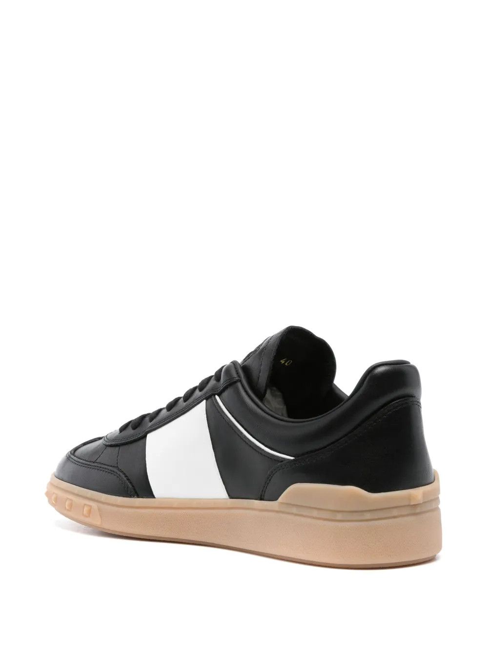 Valentino o1y0525 Logo Low-Top Sneakers in Black/White Size US 9.5 / EU 42-43 - 3 Thumbnail