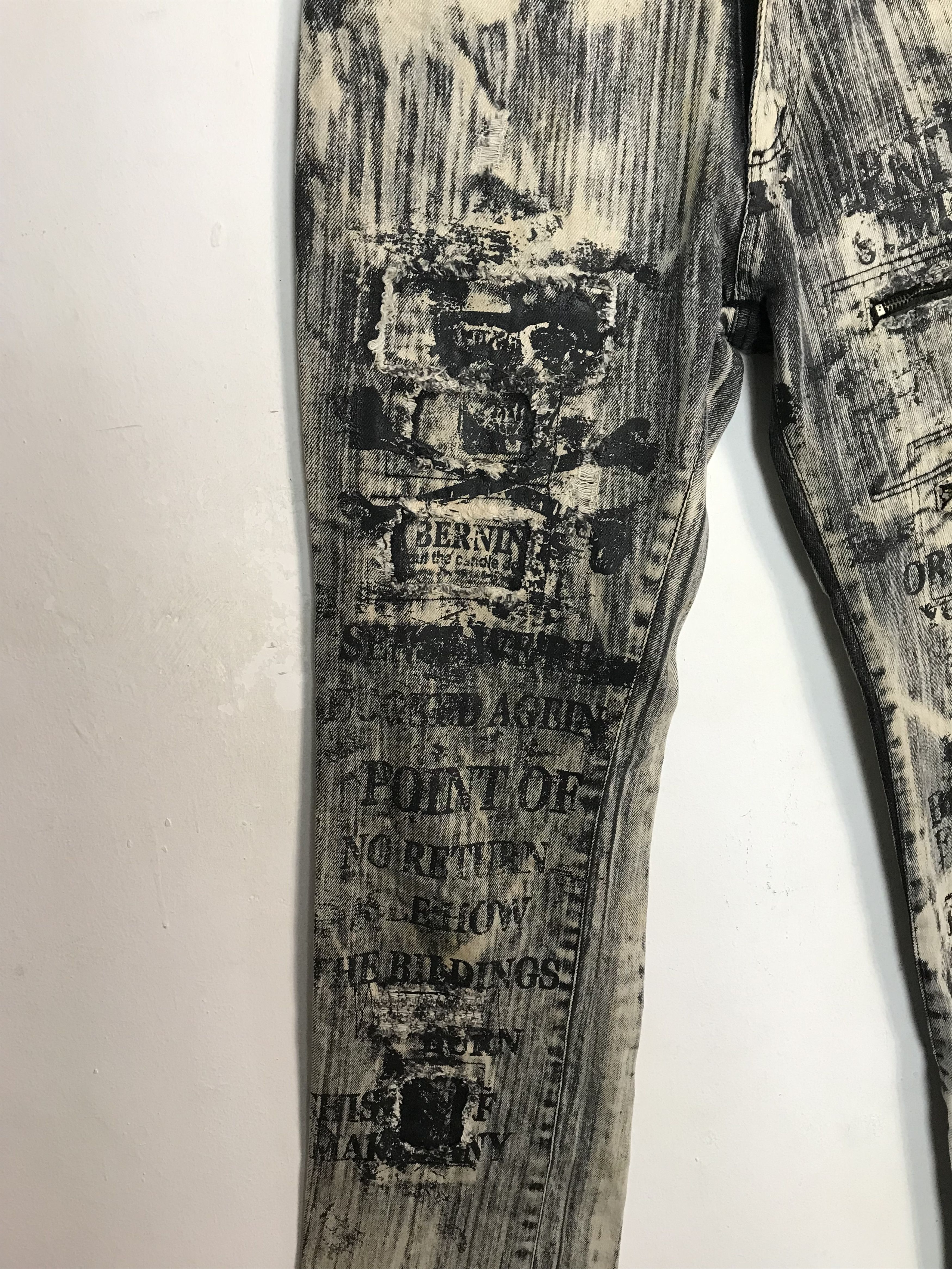 Japanese Brand Japanese Brand Mudwash Jeans Gothic Thrashed Skull Size US 28 / EU 44 - 7 Thumbnail