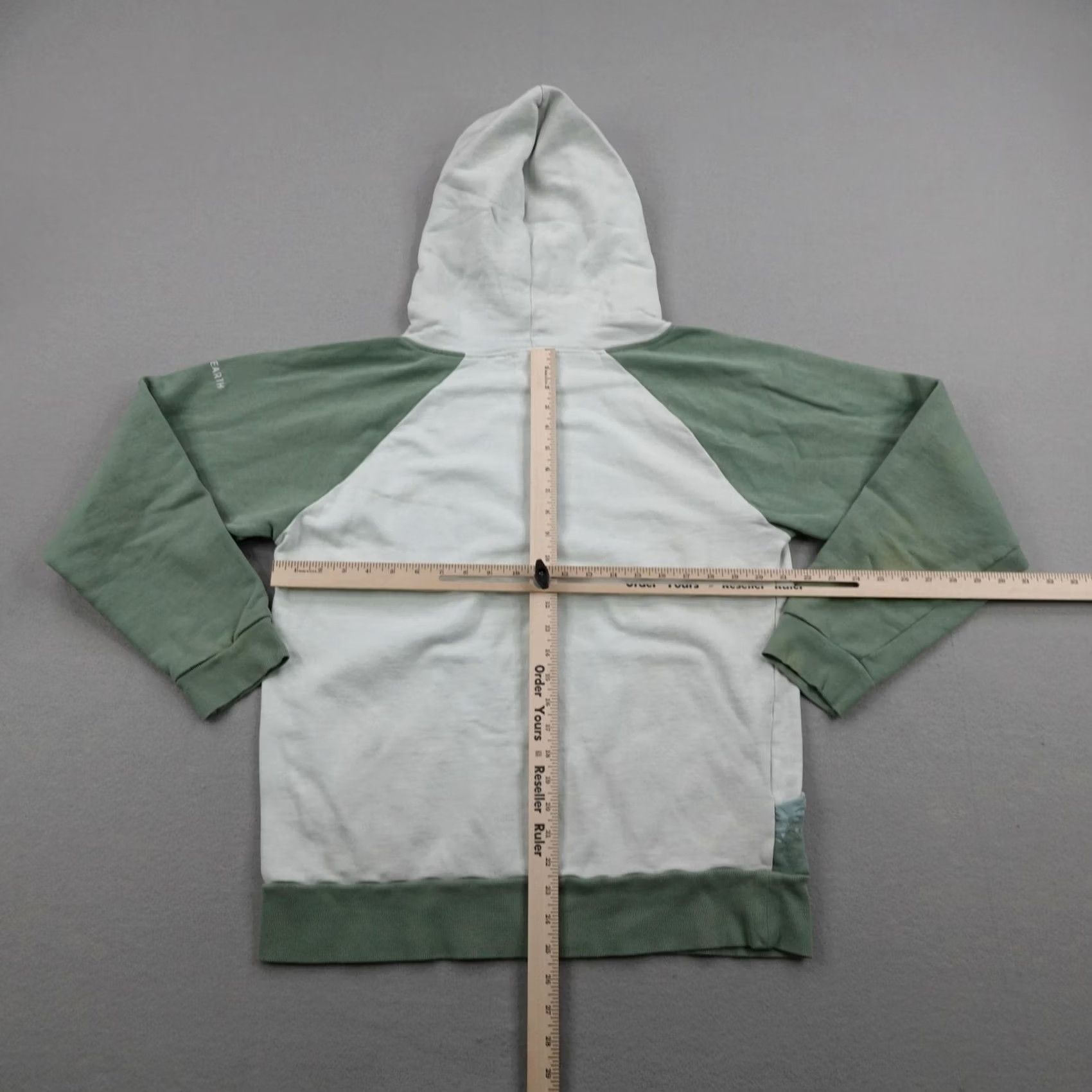 Vintage Happy Earth Hoodie Mens L Green Pullover Forest Organic Cotton Sweatshirt Size US L / EU 52-54 / 3 - 4 Thumbnail