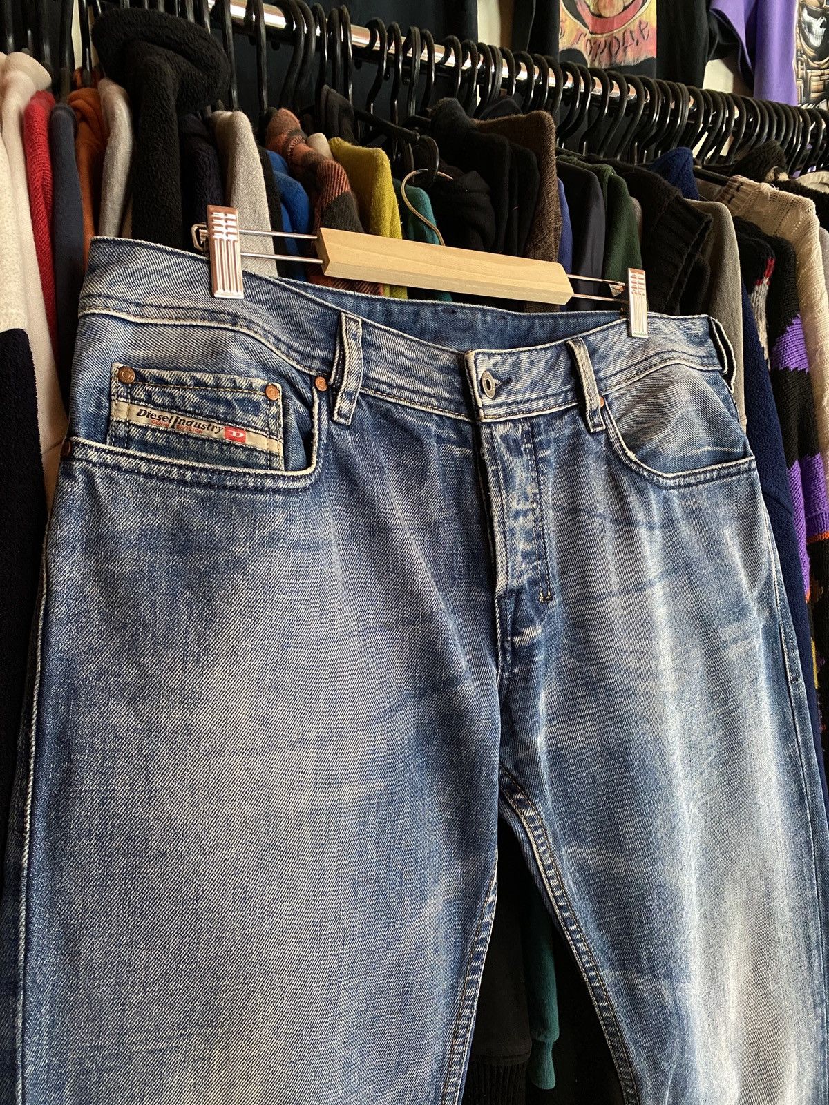 Diesel VINTAGE DIESEL FLARED DENIM JEANS Y2k Size US 34 / EU 50 - 2 Thumbnail