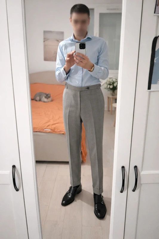 HUSBANDS Husbands Prince of Wales Suit Trousers – Gorina – Size 44 Size 42S - 2 Thumbnail