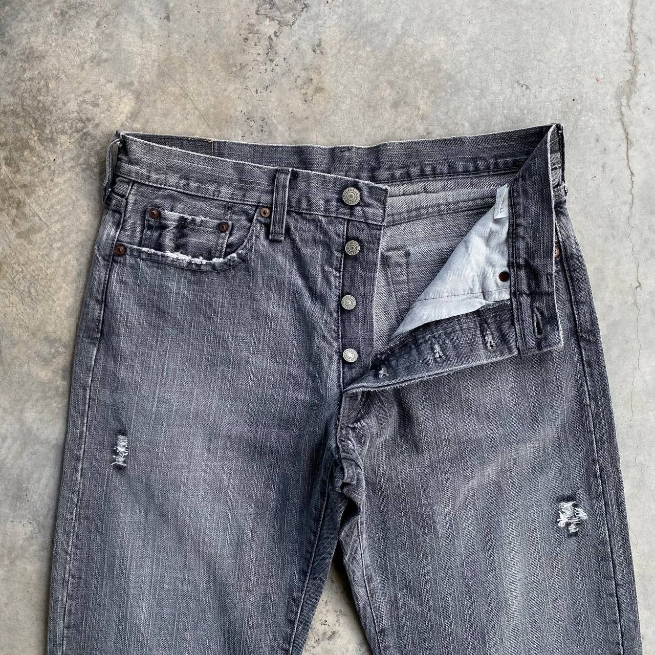 Japan Blue × Studio D'Artisan VINTAGE S.DARTISAN DEADSTOCK DISTRESSED GREY FADED BLACK Size US 31 - 5 Thumbnail