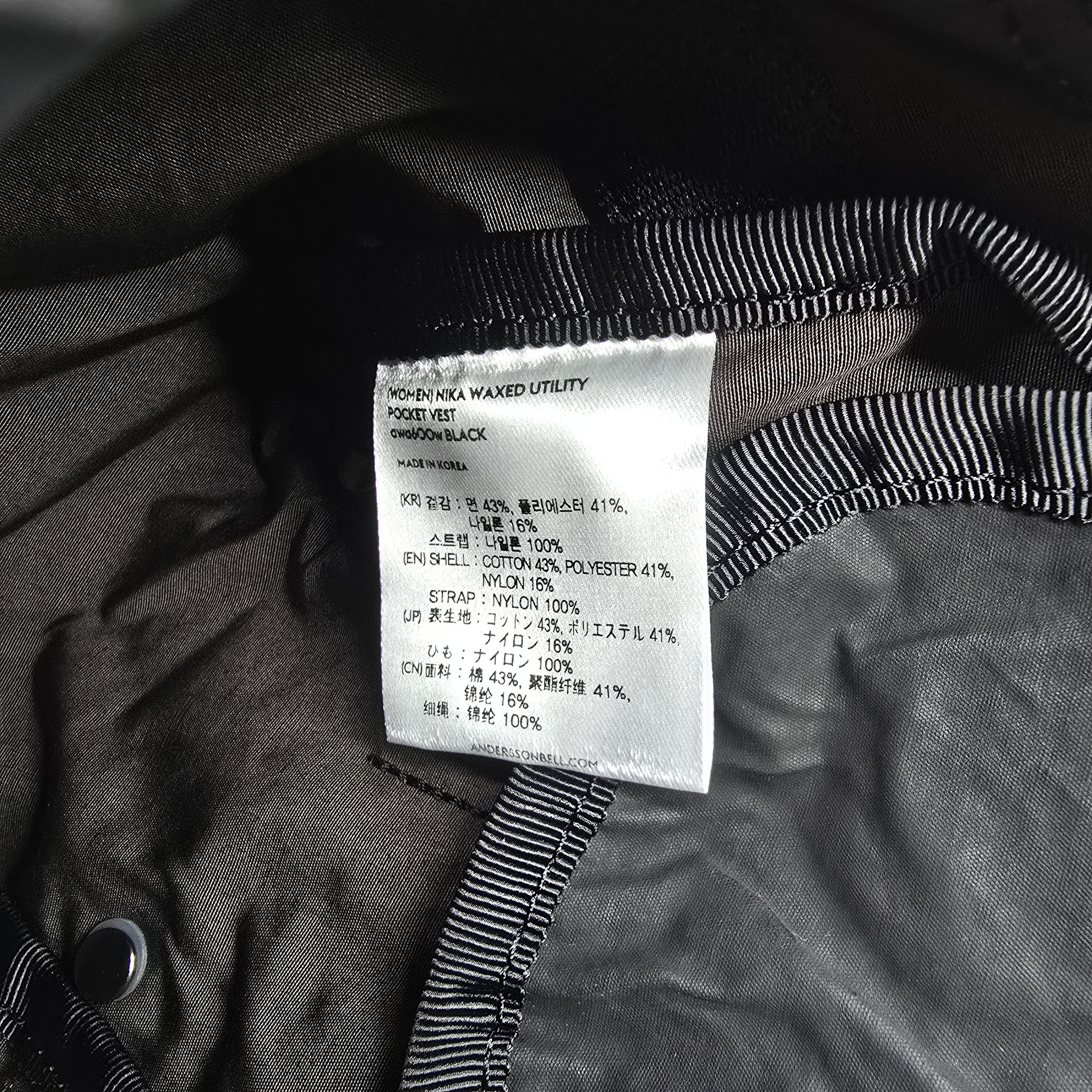 Andersson Bell Andersson Bell - NIKA WAXED UTILITY POCKET VEST Size ONE SIZE - 12 Thumbnail