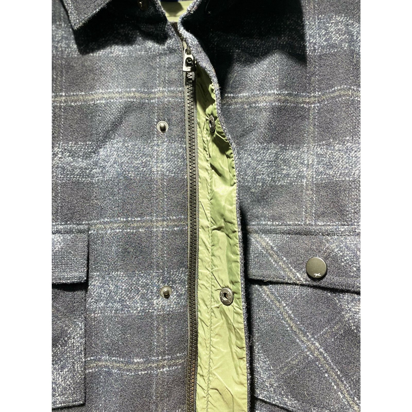 BRAX BraxTom Wool Blend Quilted Light Jacket Mens Black Plaid L Size US L / EU 52-54 / 3 - 5 Thumbnail