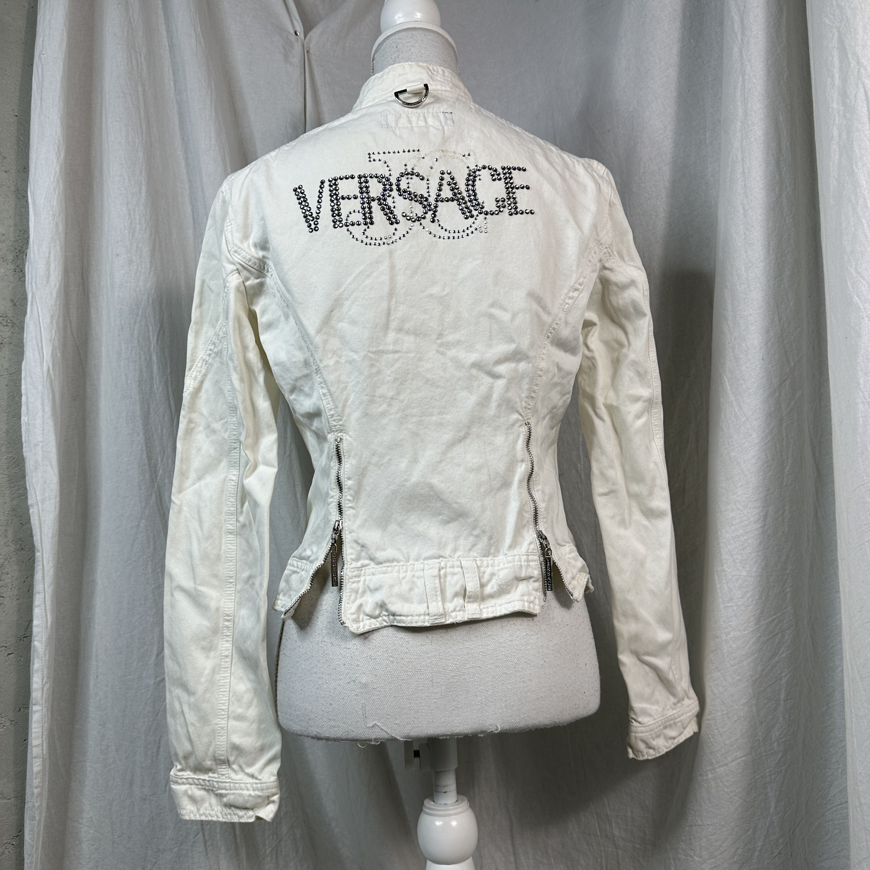 Versace × Vintage Women's Fitted Vintage Versace Y2K Jacket Size S / US 4 / IT 40 - 9 Thumbnail