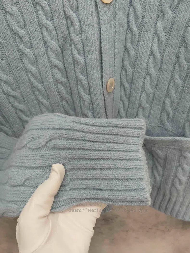 Gucci Gucci Haze blue knitted cardigan coat Size XXL / US 16-18 / IT 52-54 - 4 Thumbnail
