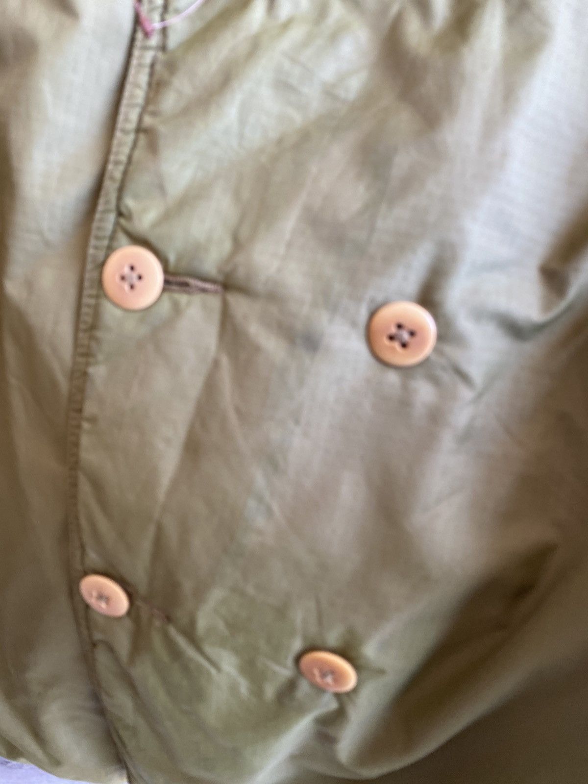 45rpm Vintage 45RPM olive green quilted double-breasted jacket Size US M / EU 48-50 / 2 - 5 Thumbnail