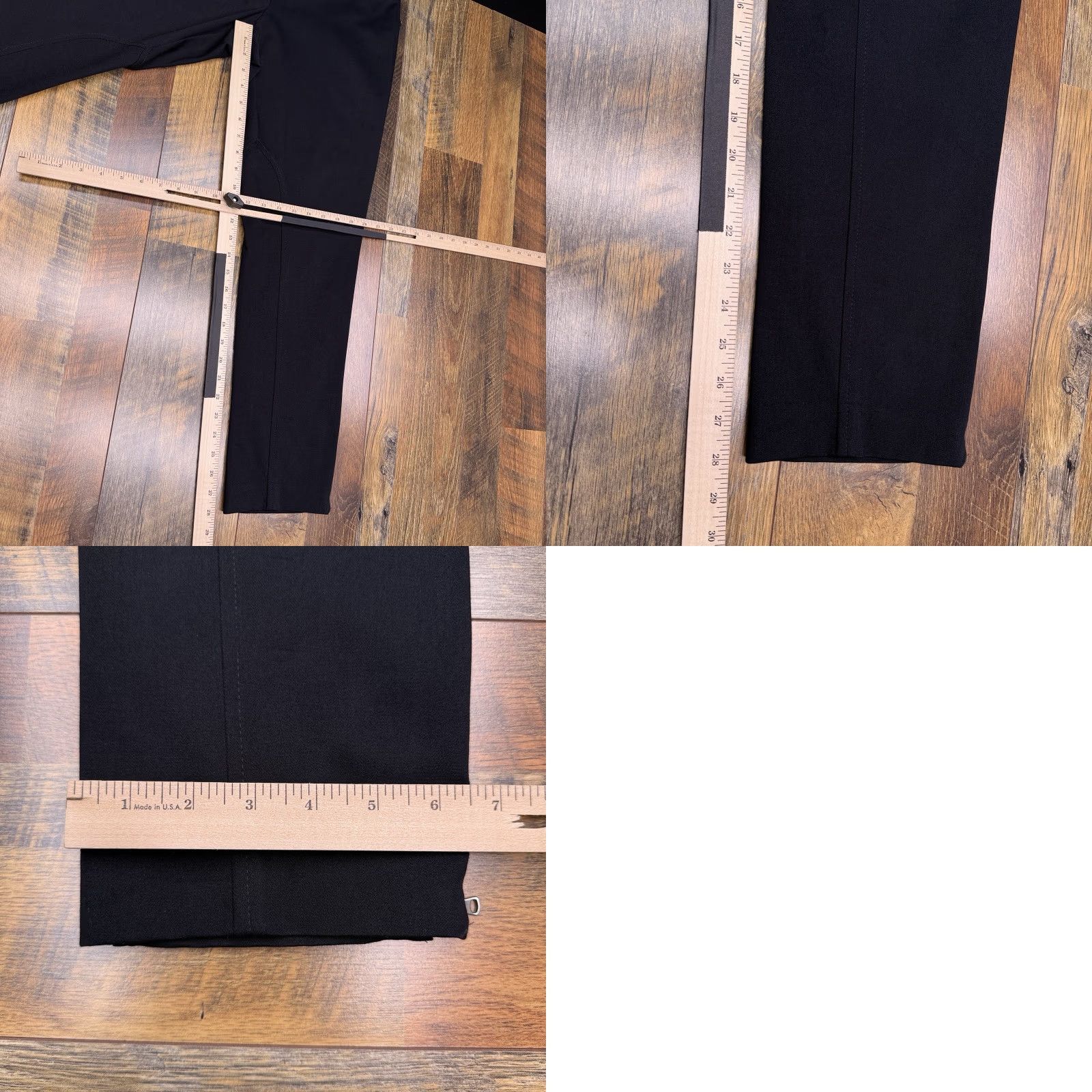 Talbots Talbots Black Stretch Twill Pants Womens 8 Mid Rise Slim Straight Flat Front Machine Washable City Preppy Dress Pants Women Size 30" / US 8 / IT 44 - 9 Thumbnail
