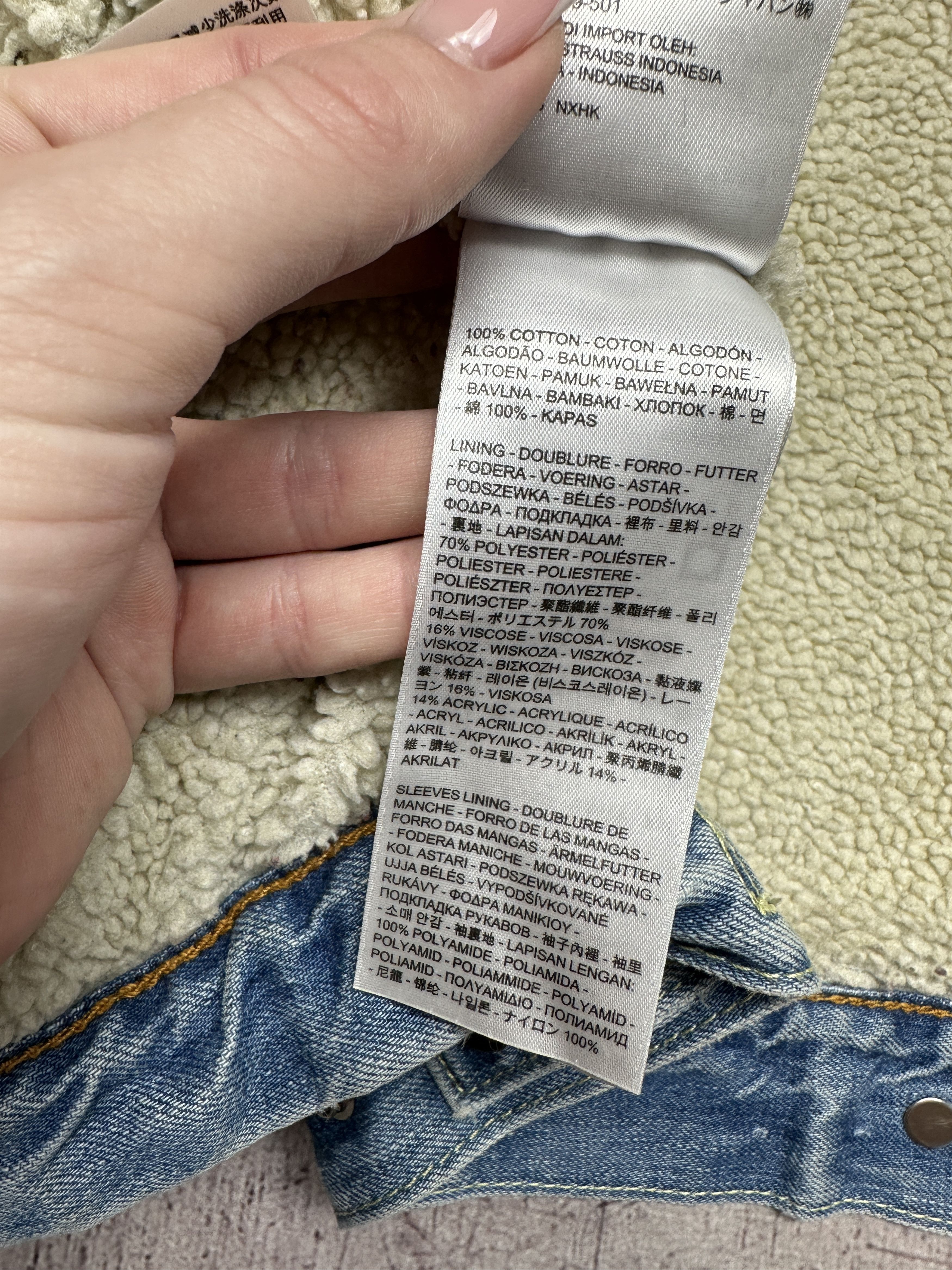 Levi's Levi's Vintage Mens Denim Sherpa Jacket Size US S / EU 44-46 / 1 - 7 Thumbnail