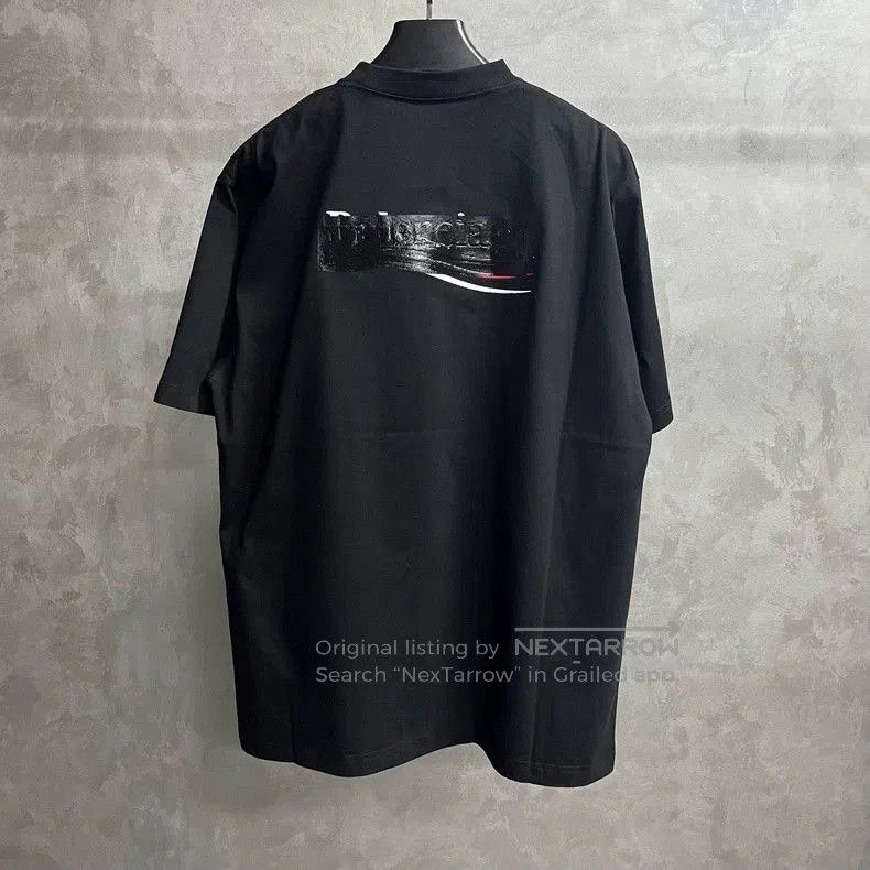 Balenciaga Balenciaga Black Logo Print Short Sleeve T-Shirt. Size US S / EU 44-46 / 1 - 2 Thumbnail