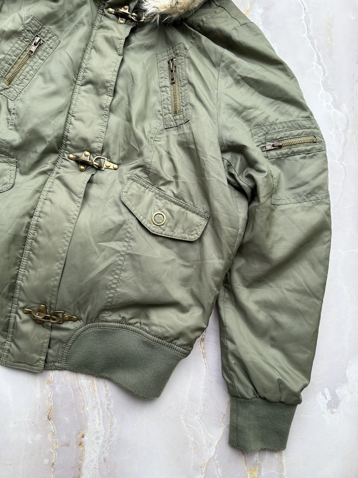 Japanese Brand Vintage Bomber Jacket Size M / US 6-8 / IT 42-44 - 6 Thumbnail