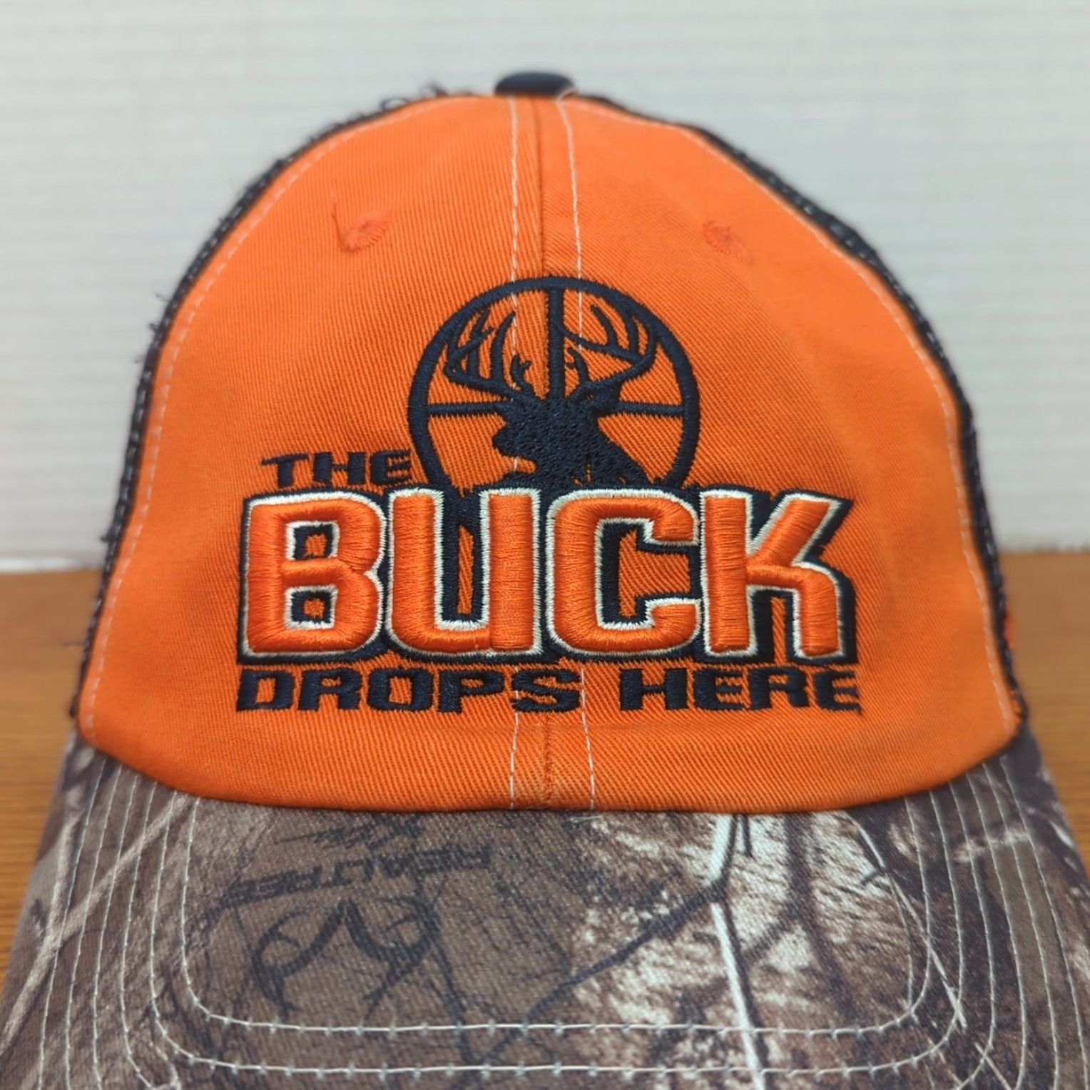 Realtree Realtree Hat Cap Snap Back M Orange Real Tree The Buck Drops Here Outdoor Hunting Dad USA Athletic Outdoor Mens Casey Size ONE SIZE - 7 Thumbnail