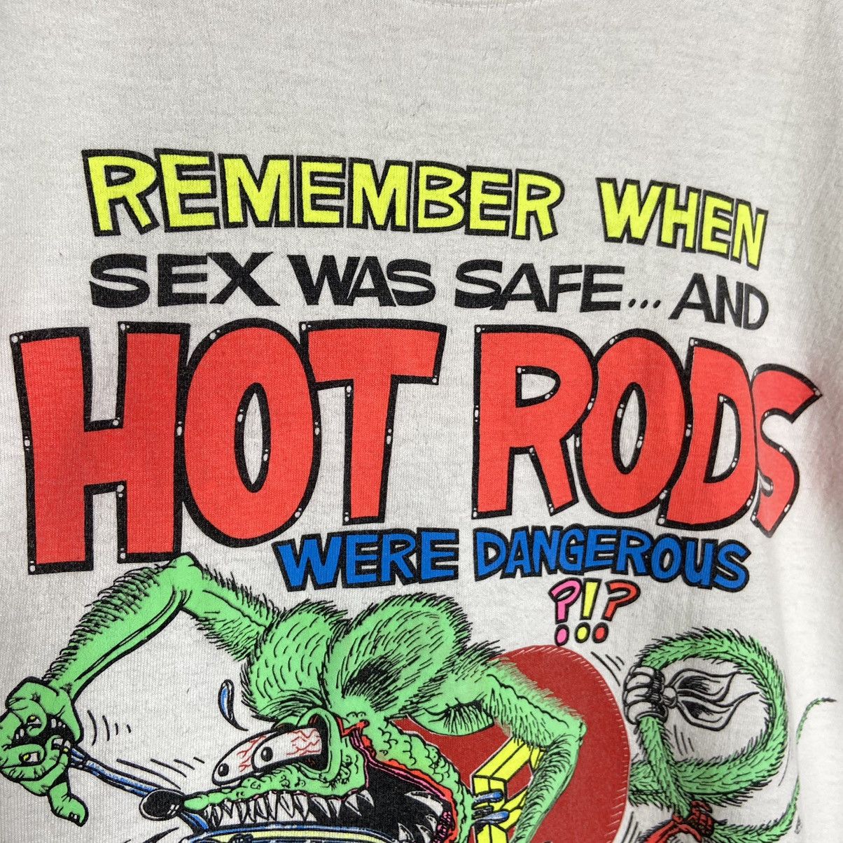 Band Tees × Vintage Vintage 90s Rat Fink Hot Rods ROTH T-Shirt Size US XL / EU 56 / 4 - 6 Thumbnail