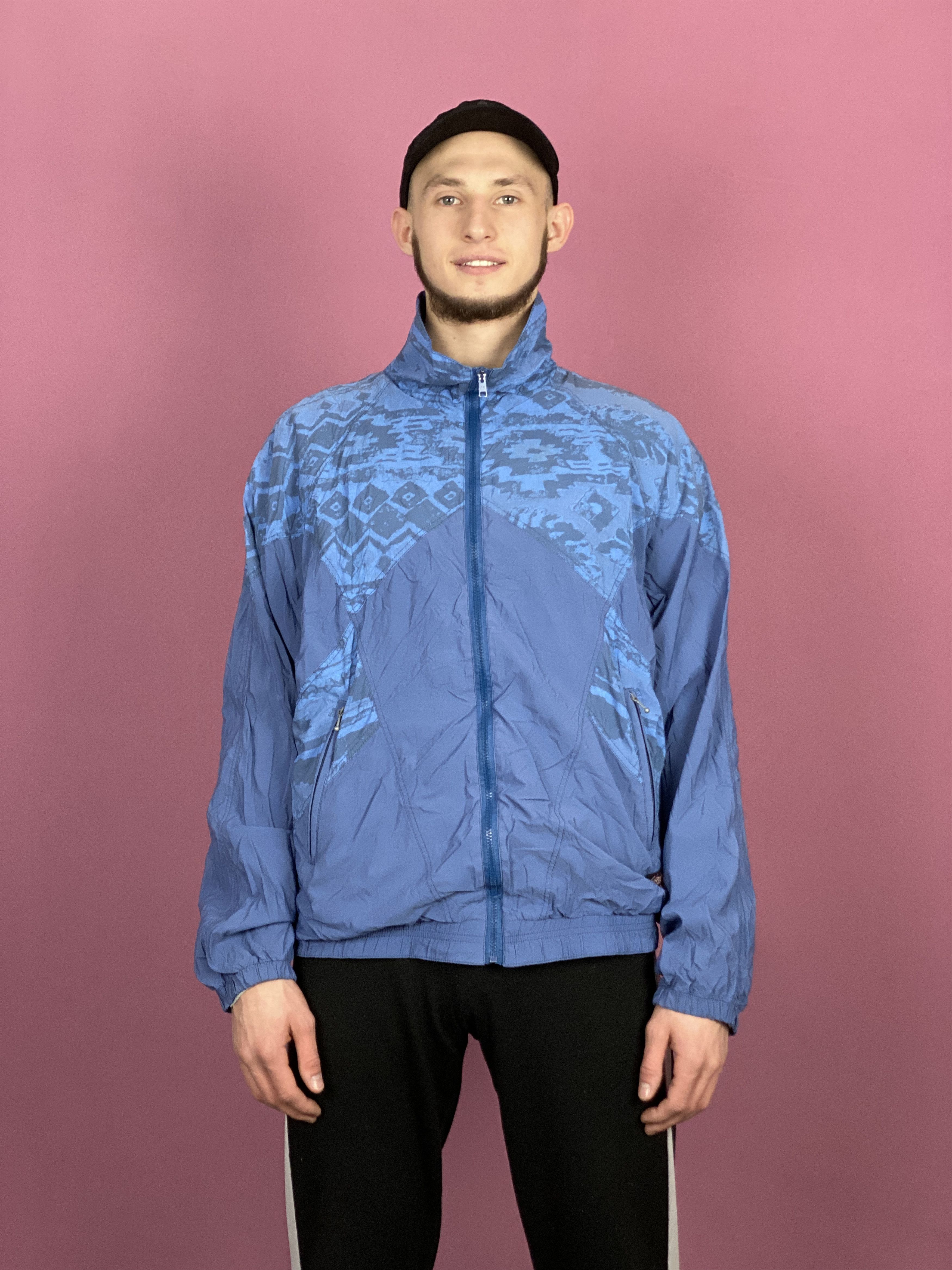 Vintage 90s Vintage Men's Windbreaker Jacket - L Size US L / EU 52-54 / 3 - 1 Thumbnail
