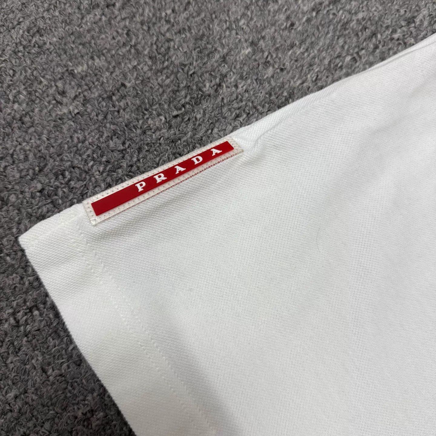 Prada Prada White Blue Colorblock Short Sleeve Polo M Size US M / EU 48-50 / 2 - 3 Thumbnail