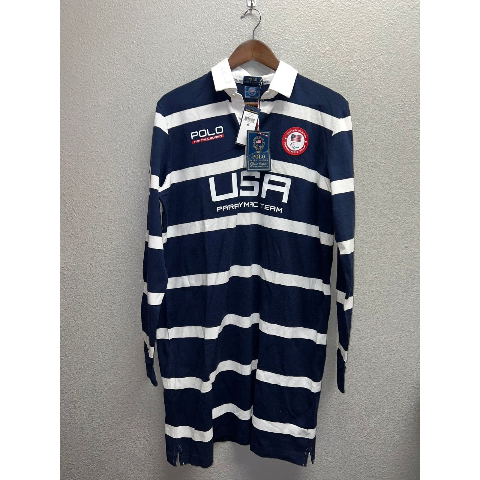 Polo Ralph Lauren Womens Polo Ralph Lauren Olympic Polo Shirt USA 16 Dress XL Size XL / US 12-14 / IT 48-50 - 1 Thumbnail