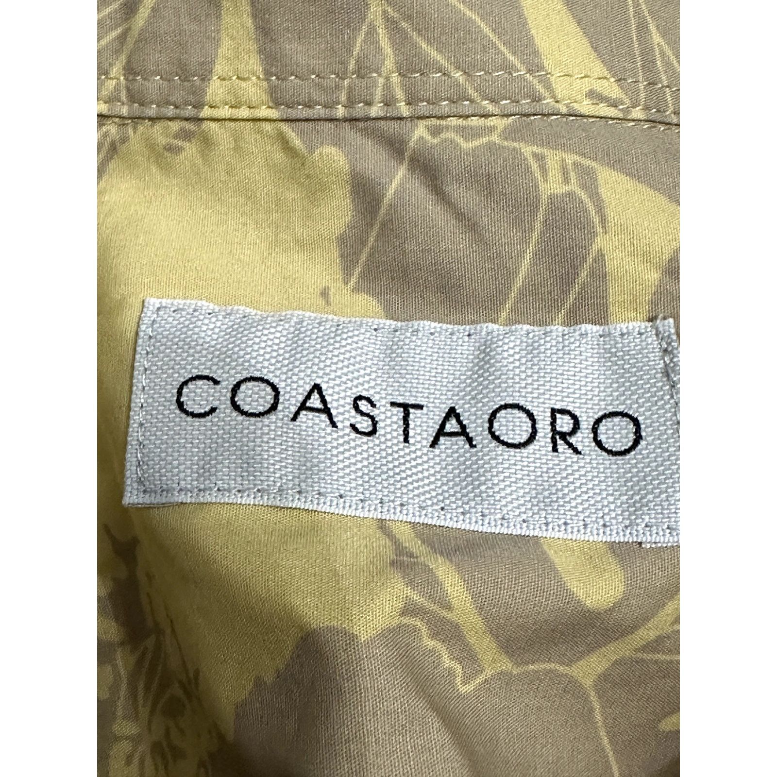 Other Coastaoro Collared Shirt Button Up Yellow Gray M NWT Size US M / EU 48-50 / 2 - 9 Thumbnail