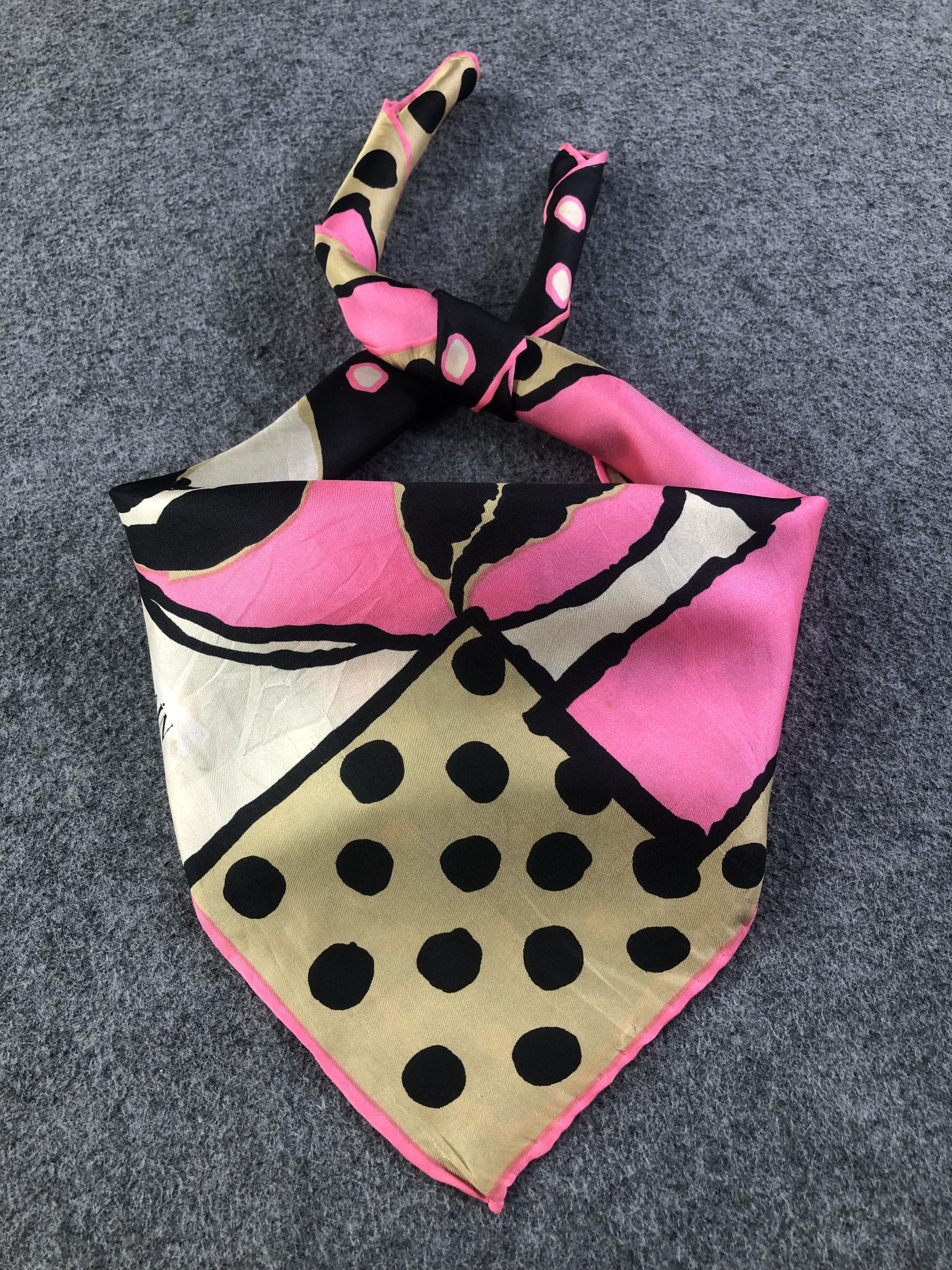Pierre Balmain × Vintage Pierre Balmain Silk Handkerchief / Bandana / Neckerchief Size ONE SIZE - 1 Thumbnail