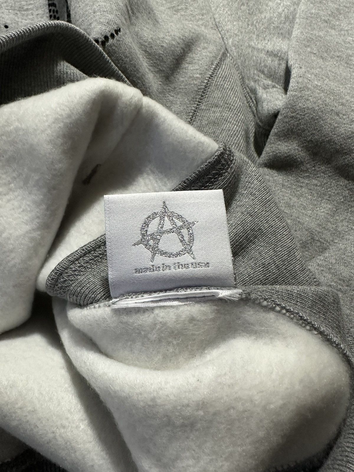Revenge Grey Rhinestone Hoodie - L Size US L / EU 52-54 / 3 - 9 Thumbnail