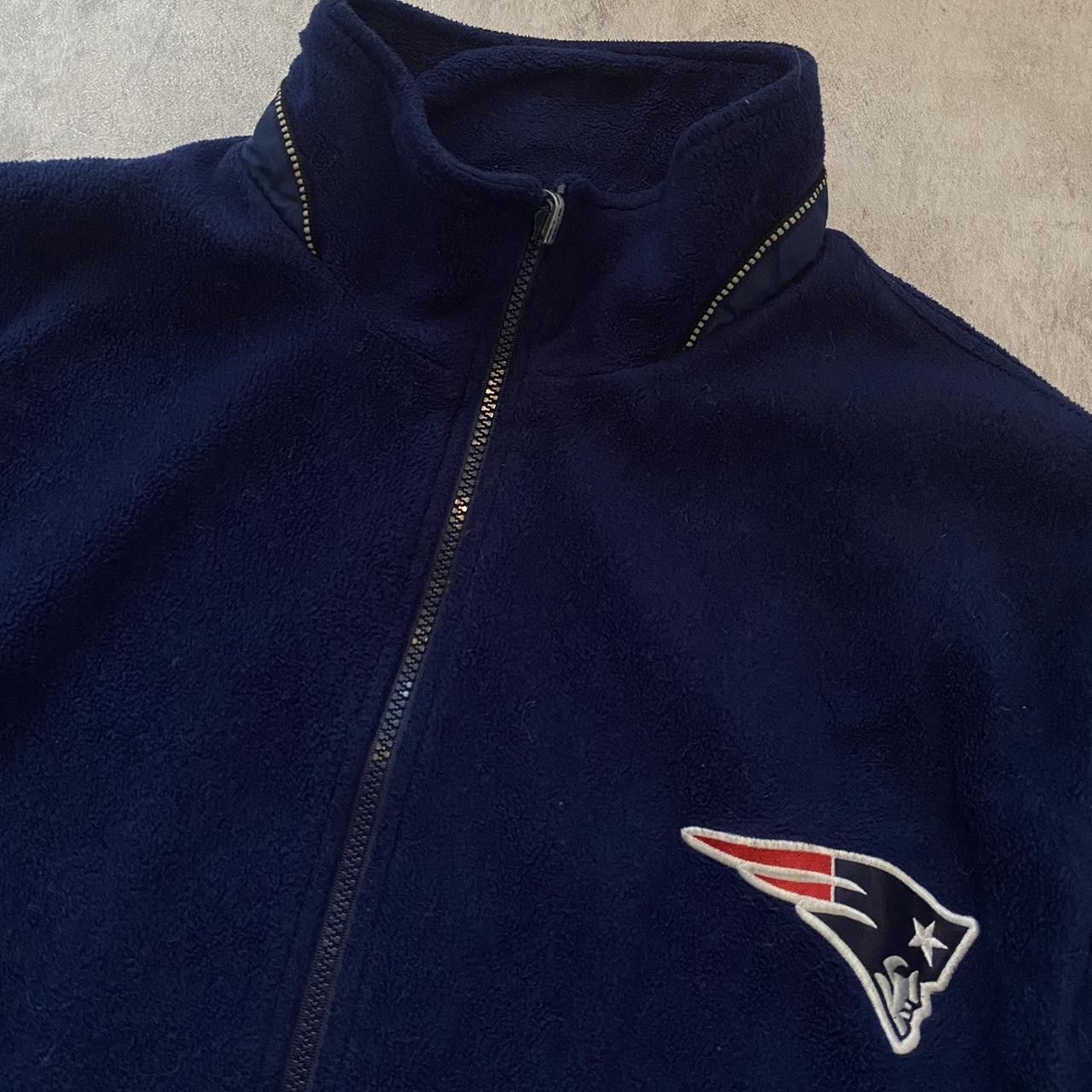 NFL Navy New England Patriots fleece jacket Size US XXL / EU 58 / 5 - 2 Thumbnail
