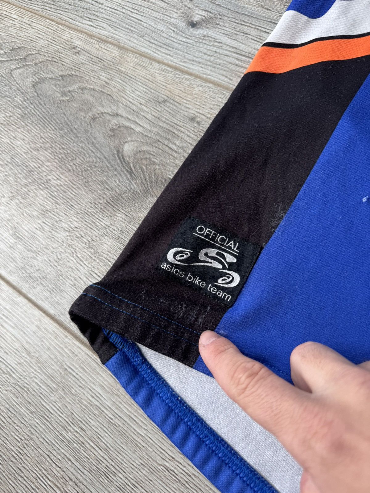 Asics Vintage 90s Asics Bike Team Official Cycling Jersey Size US M / EU 48-50 / 2 - 5 Thumbnail
