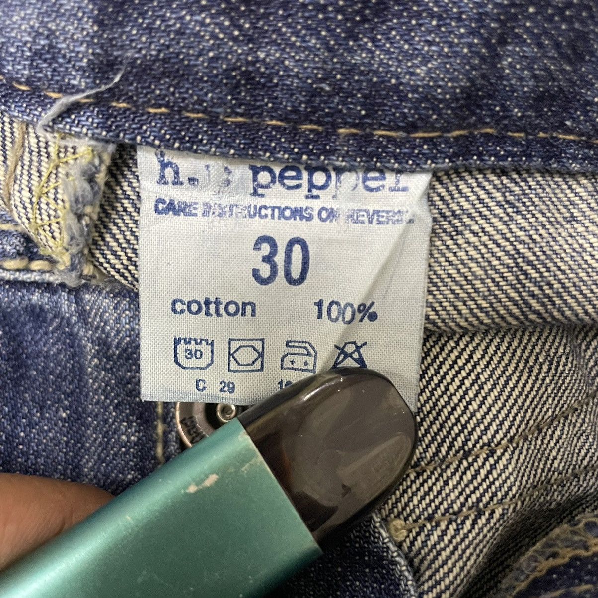 Le Grande Bleu (L.G.B.) 🇯🇵 JAPANESE SUPER FLARE BUTTON FLY WASHED DENIM PANTS Size US 30 / EU 46 - 14 Thumbnail