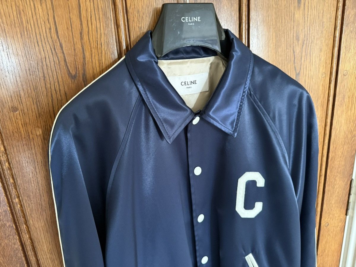 Celine $2.85k 🤑 Celine logo blue satin teddy jacket Hedi Slimane 54 Size US L / EU 52-54 / 3 - 11 Thumbnail