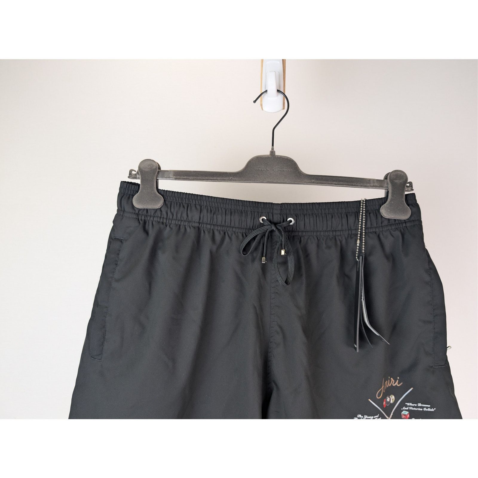 Amiri o1rshd1 Pool Cue Swim Trunk Shorts in Black Size US 36 / EU 52 - 3 Thumbnail