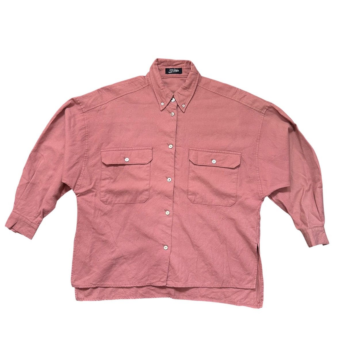 Jean Paul Gaultier Jean Paul Gaultier Pink Button Up Boxy Fit Pocket Design Size US L / EU 52-54 / 3 - 1 Thumbnail