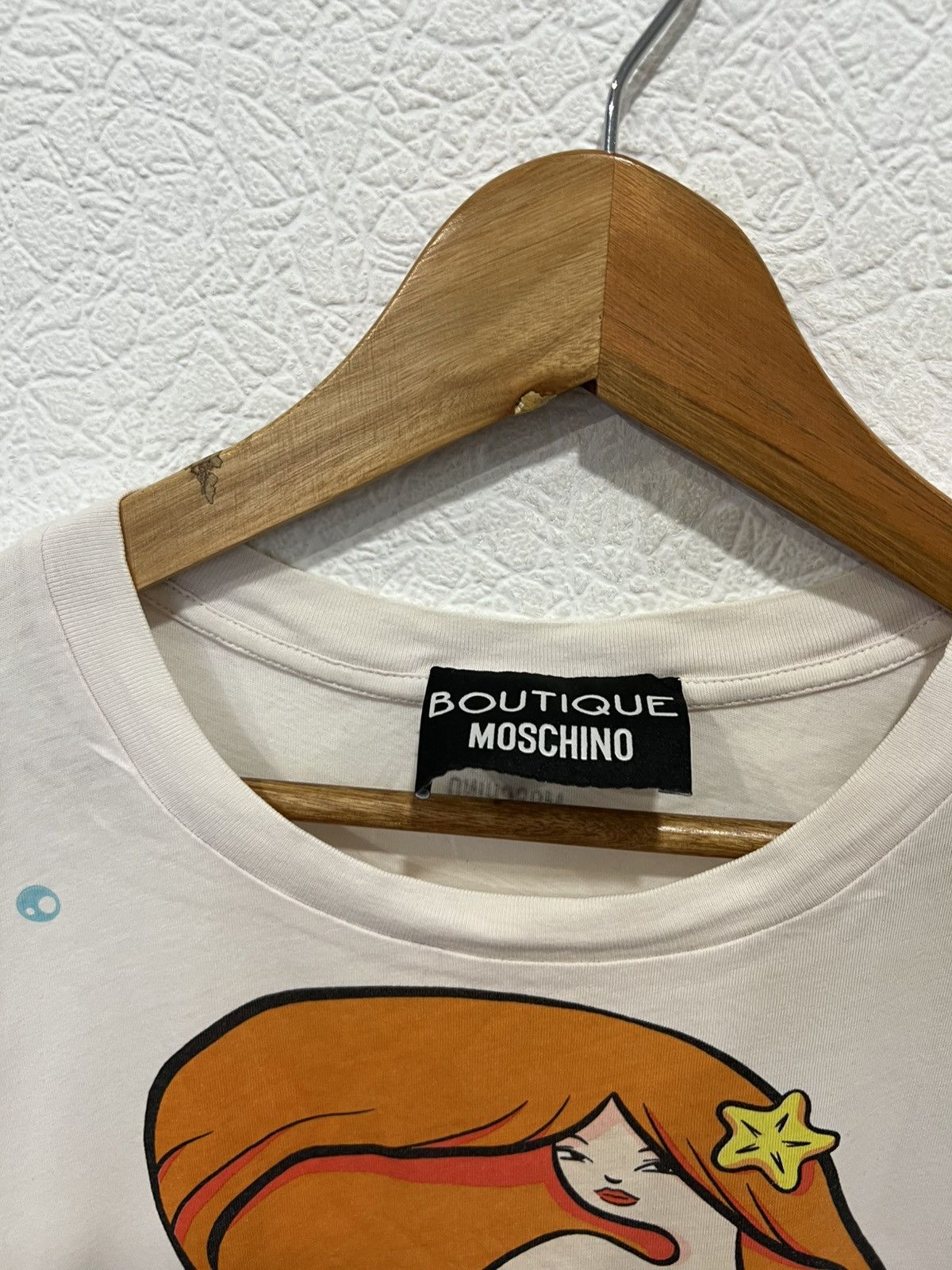 Boutique Moschino Moschino Boutique White T Shirt Womens Size S / US 4 / IT 40 - 3 Thumbnail