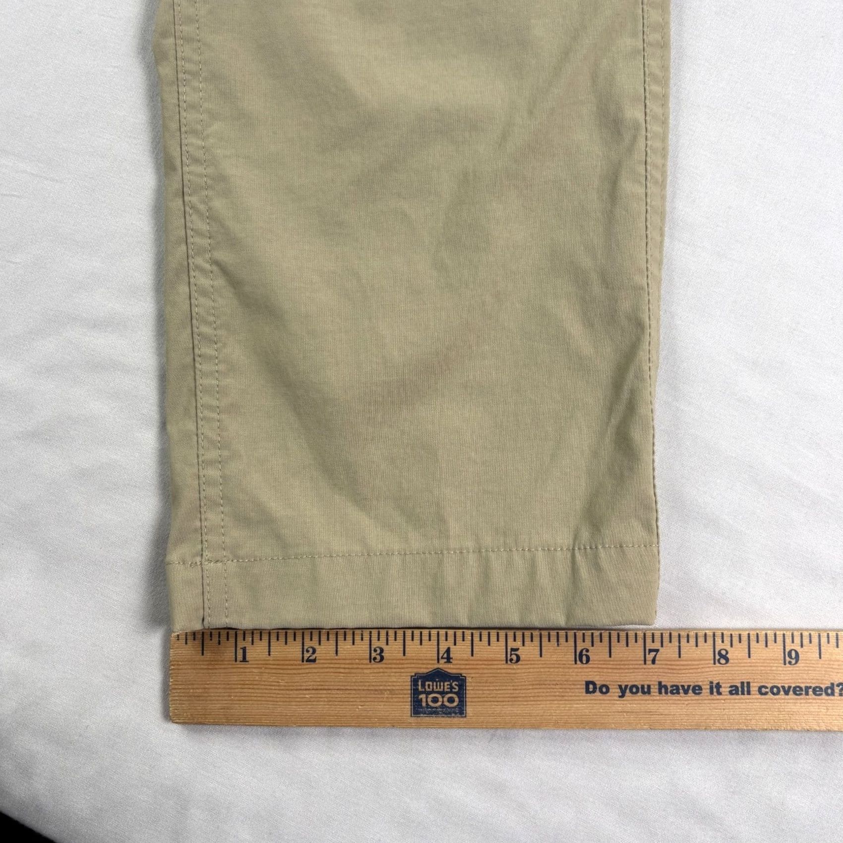 Eddie Bauer VINTAGE Eddie Bauer Travex Pants Mens 35x33 Beige Nylon Chino Straight Regular 33 Inseam Shoes? Size US 35 - 7 Thumbnail