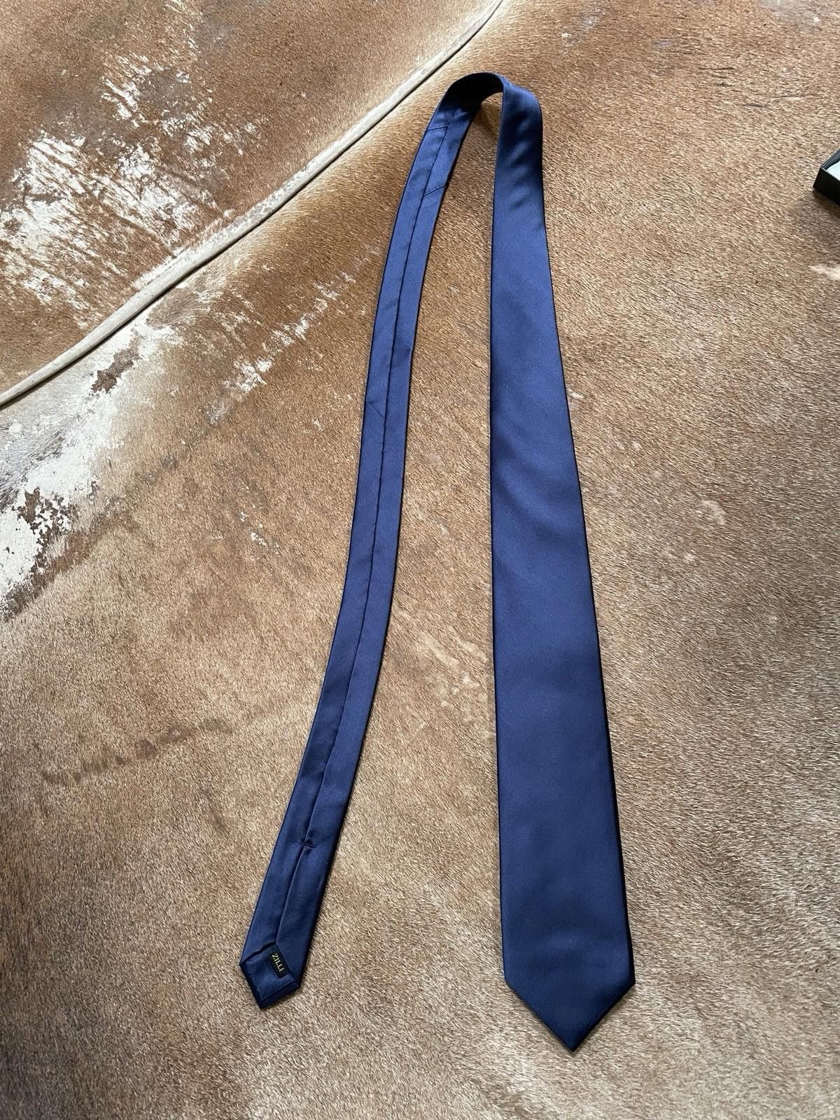 Zilli Zilli Navy 7-Fold Silk Tie Size ONE SIZE - 5 Thumbnail