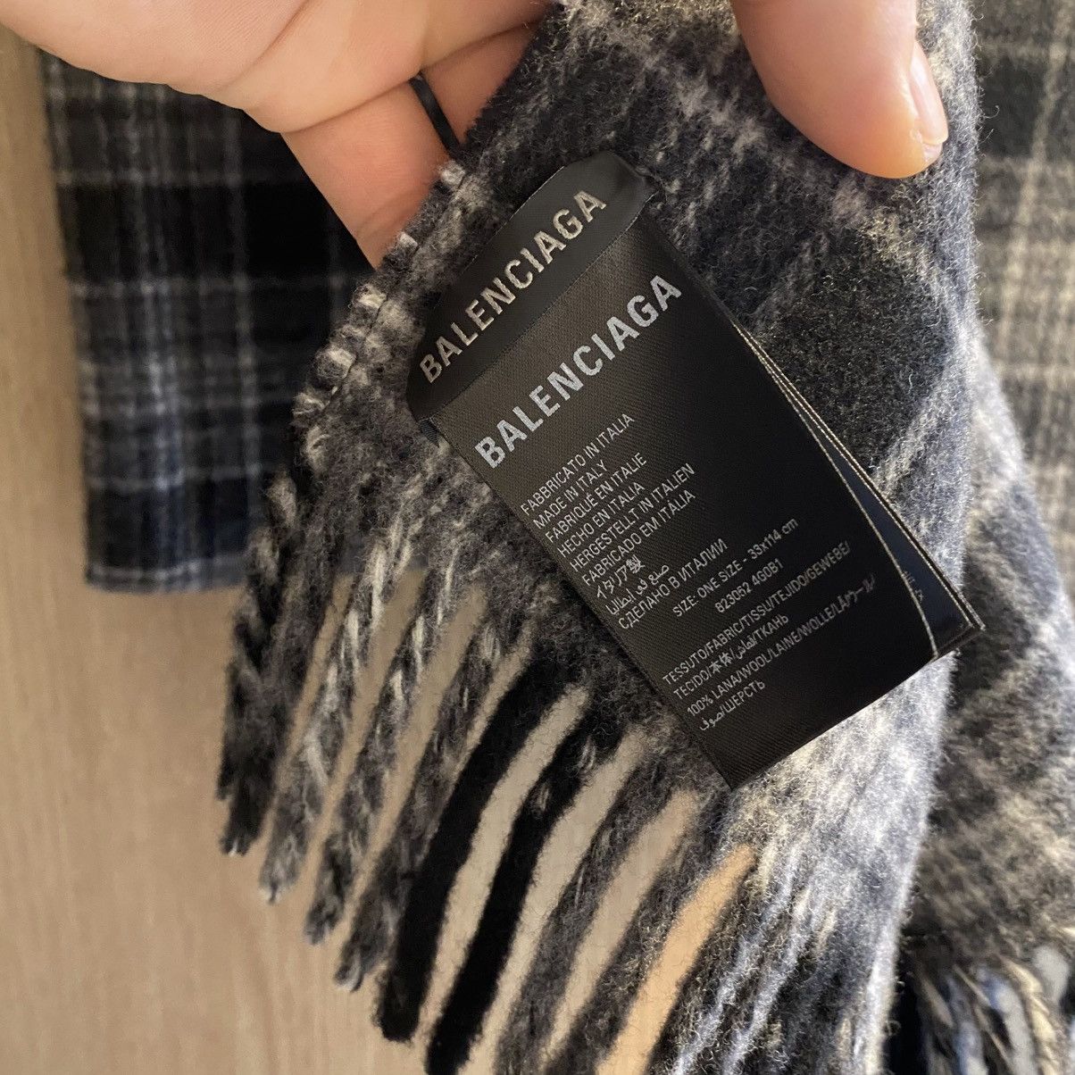 Balenciaga Balenciaga hooded scarf gray Size ONE SIZE - 4 Thumbnail
