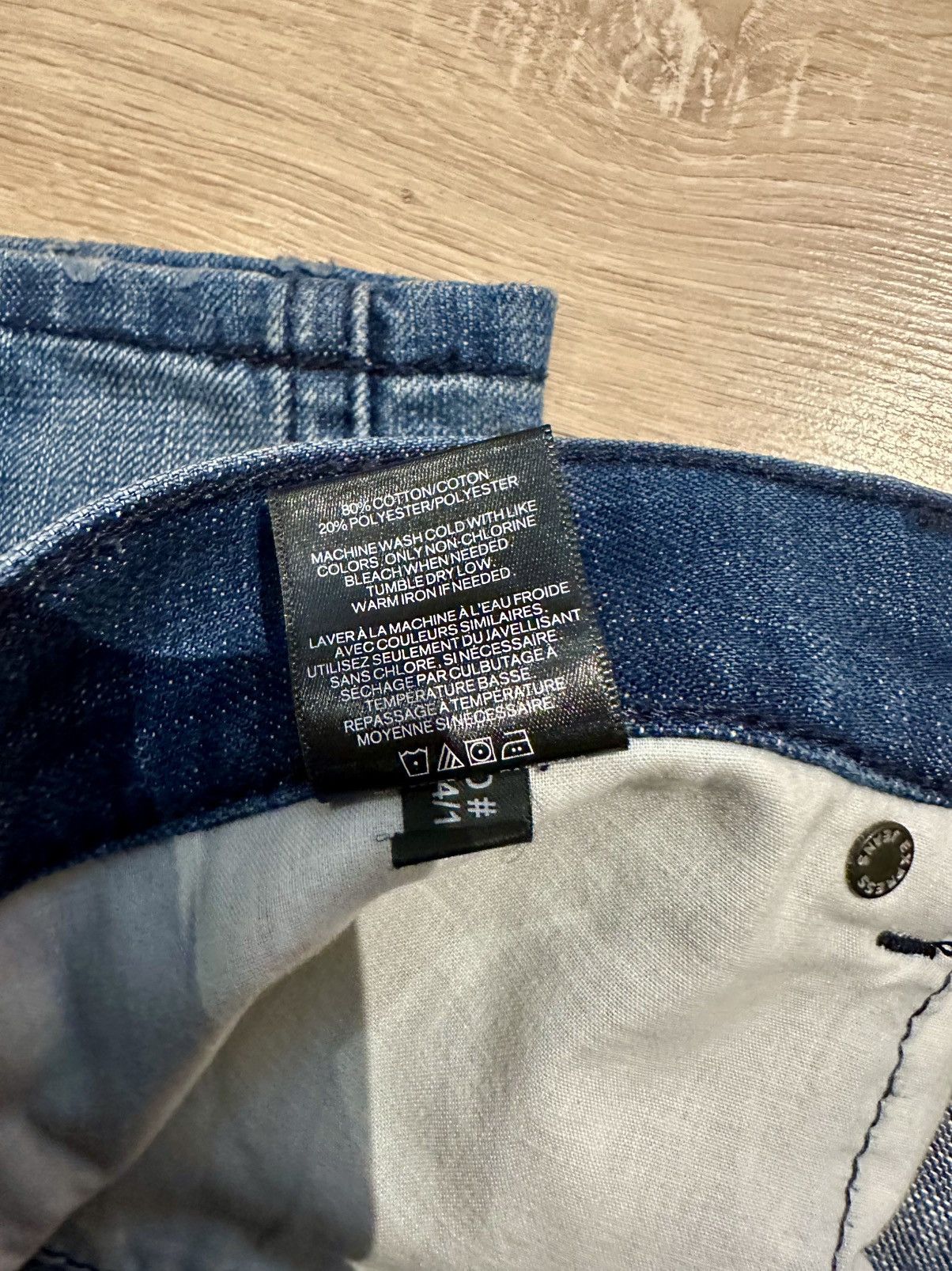 Express Men’s faded light blue denim jeans Size US 36 / EU 52 - 6 Thumbnail