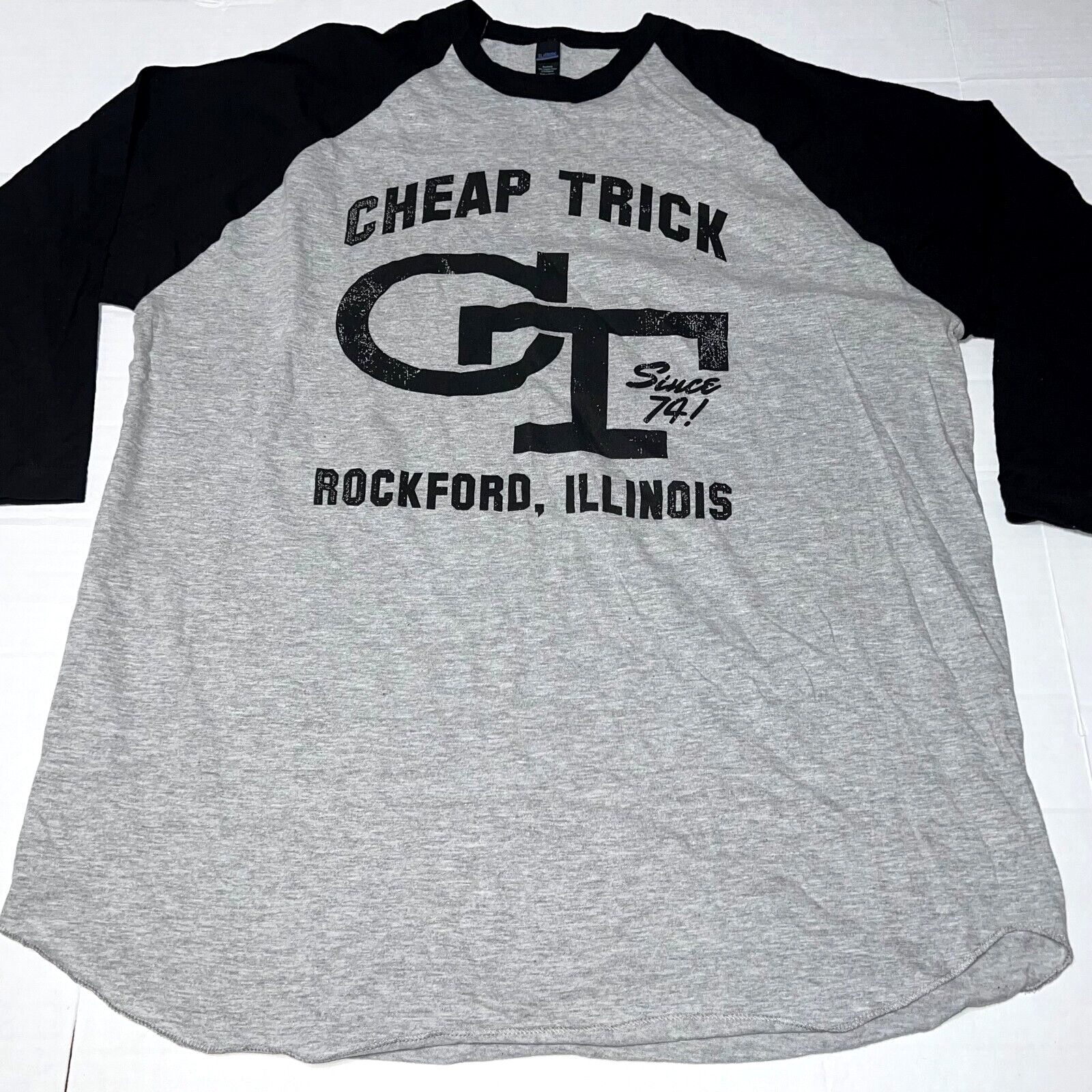 Tultex Cheap Trick Surrender 74 3/4 Sleeve Shirt Grey Men's 2XL Size US XXL / EU 58 / 5 - 1 Thumbnail