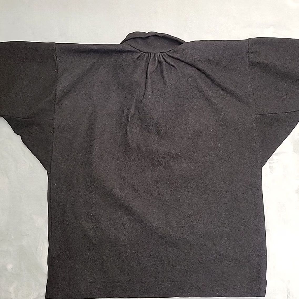 Vintage VINTAGE Wool Shirt Jacket Mens 3XL Black Heavyweight Pullover Coat Overshirt Workwear Coat Jacket Wool Shirt Junior? Size US XXL / EU 58 / 5 - 7 Thumbnail