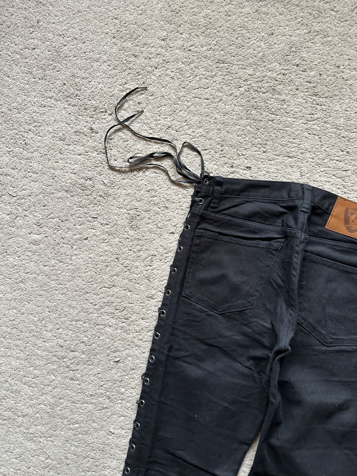 Hysteric Glamour 1990s Hysteric Glamour Side Lace Jeans corset jeans Size US 29 - 13 Thumbnail