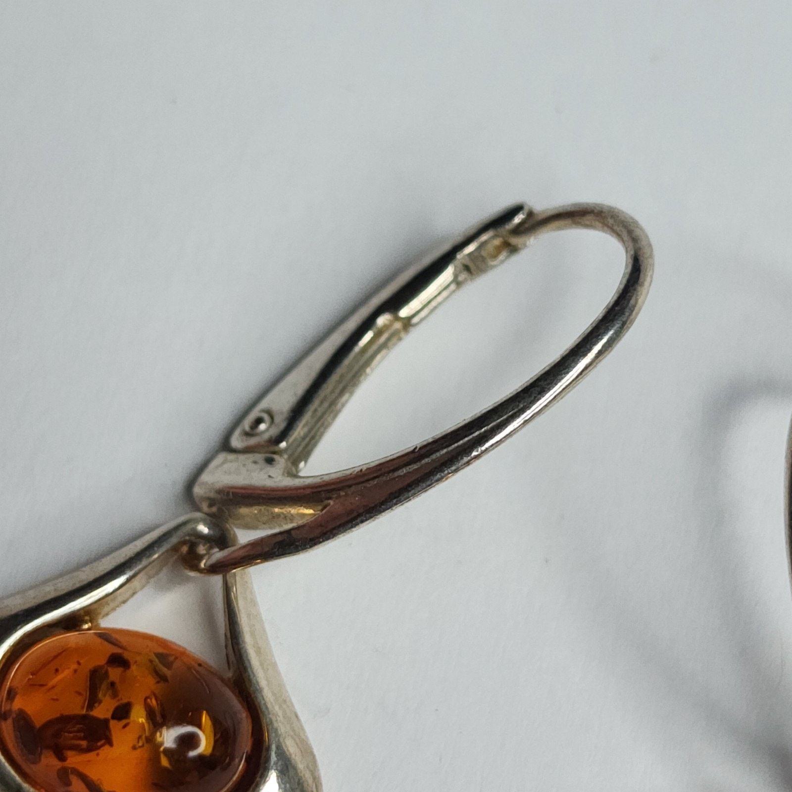 Other Cognac BALTIC AMBER Pear Teardrop Earrings STERLING SILVER Size ONE SIZE - 5 Thumbnail