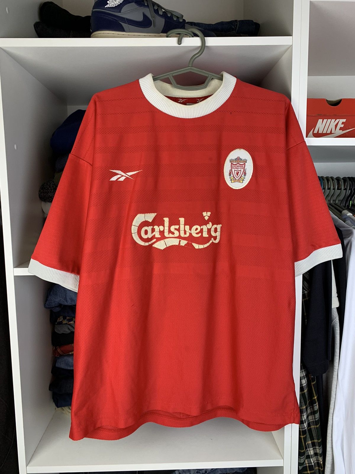 Reebok × Vintage Vintage 1998 2000 Reebook Liverpool Football Soccer Jersey Size US M / EU 48-50 / 2 - 1 Thumbnail