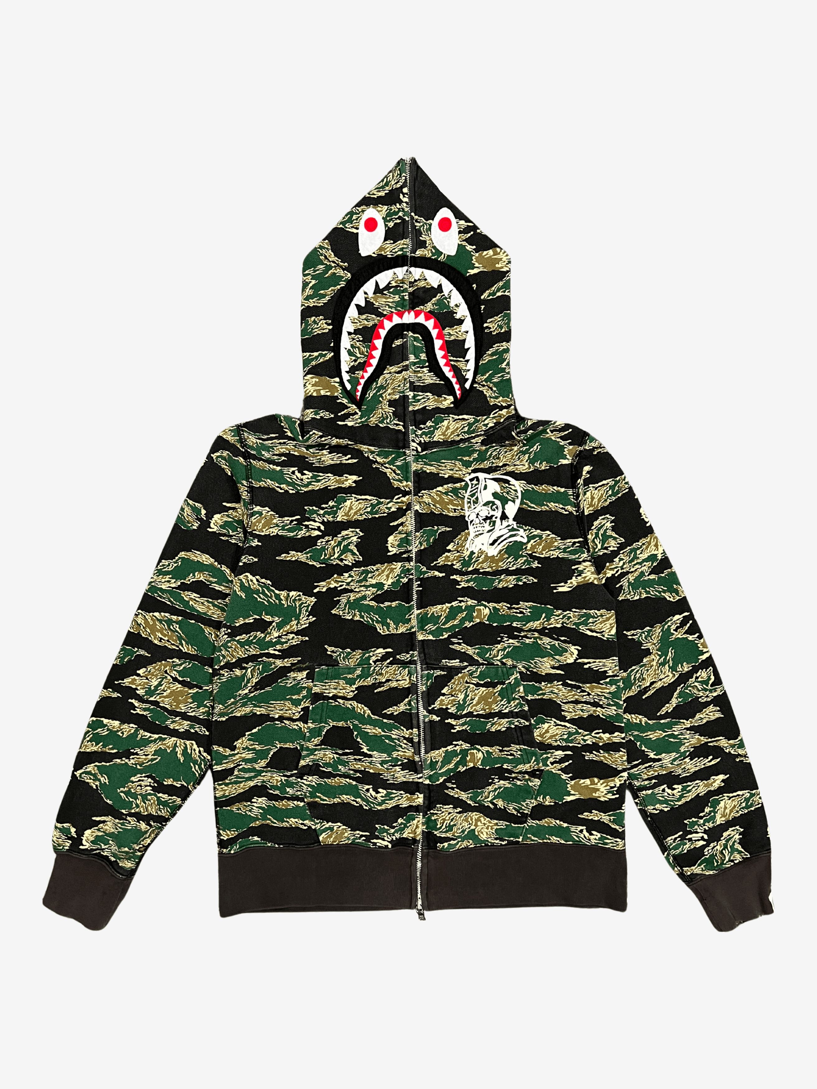 Bape A Bathing Ape URSUS Forest Camo Full Zip Up Shark Hoodie Size US L / EU 52-54 / 3 - 1 Thumbnail