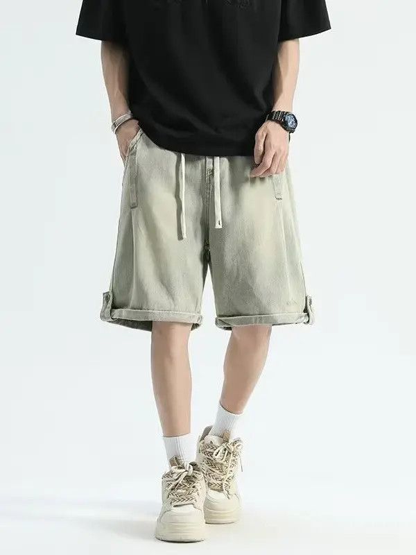 Japanese Brand Loose straight denim shorts Size US 32 / EU 48 - 2 Thumbnail