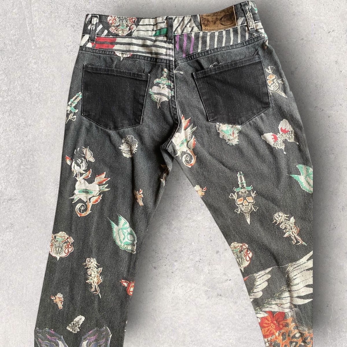 Roberto Cavalli SS02 Cavalli Tattoo Bootcut Size 28" / US 6 / IT 42 - 4 Thumbnail