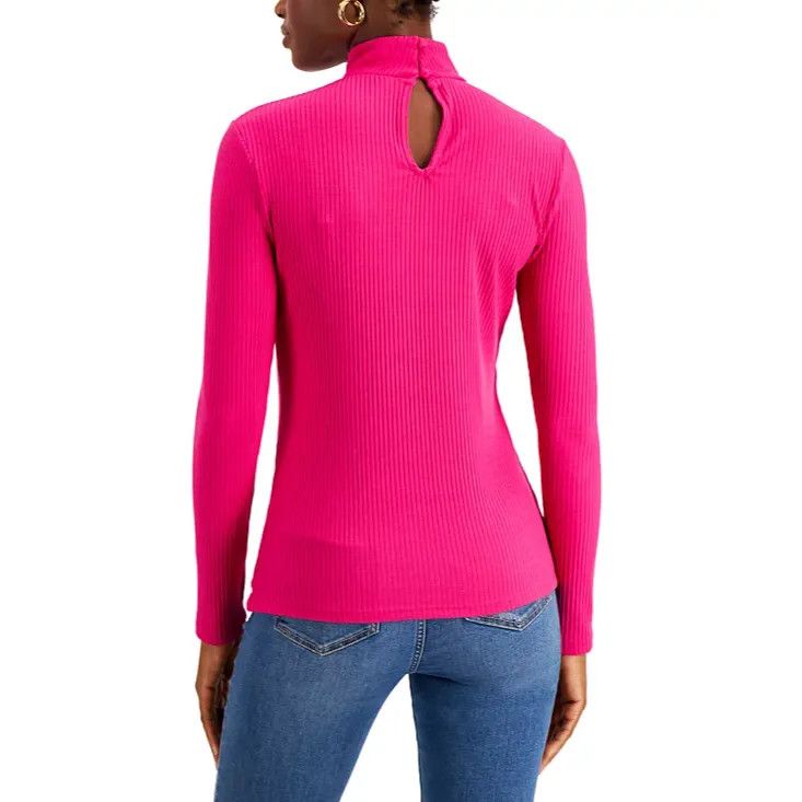 Other INC International Concepts Chain-Trim Keyhole Top, Pink Tutu Size M / US 6-8 / IT 42-44 - 3 Thumbnail