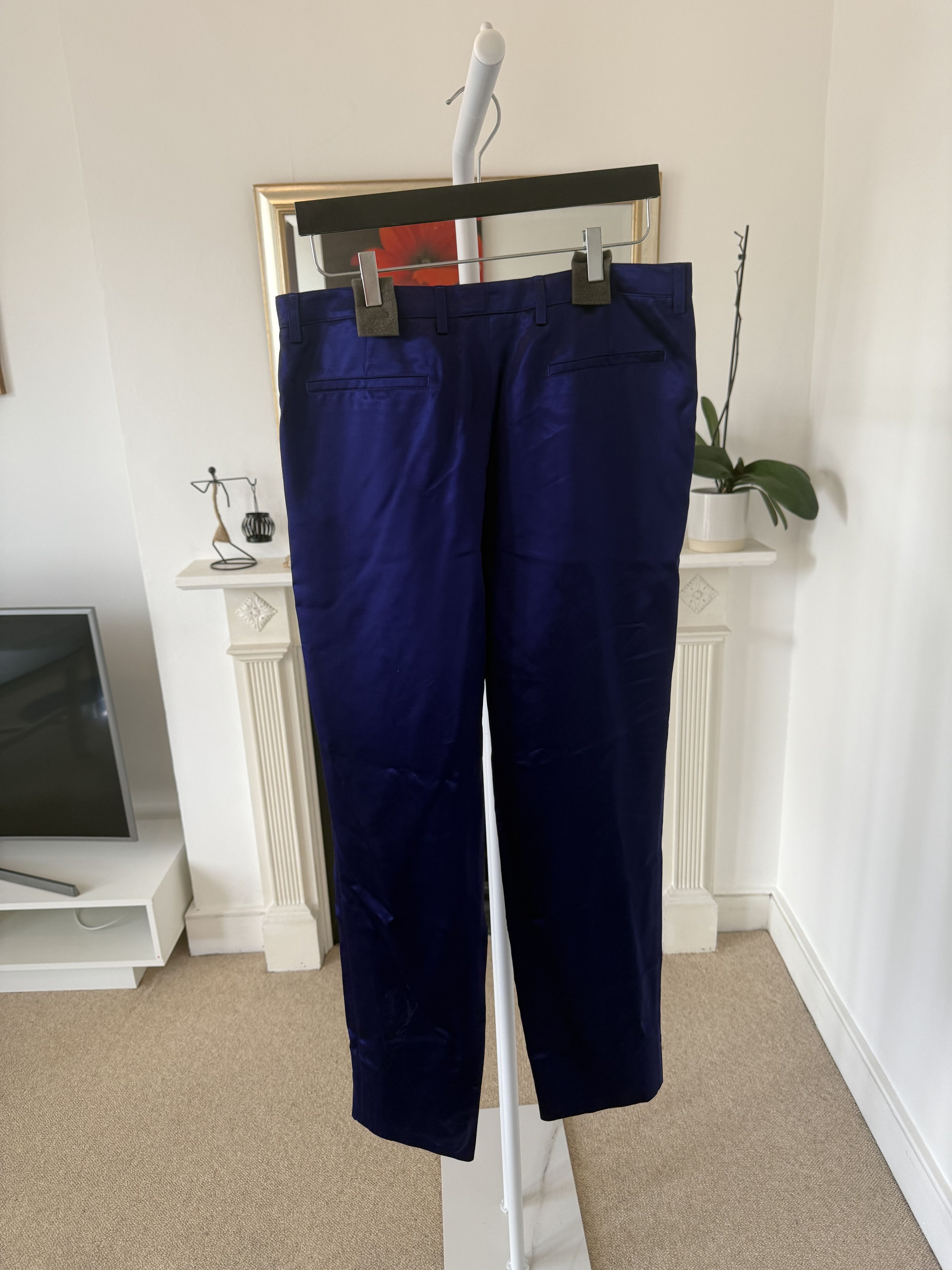 Saint Laurent Paris SS22 Saint Laurent High-Rise pants in Satin Size US 32 / EU 48 - 7 Thumbnail