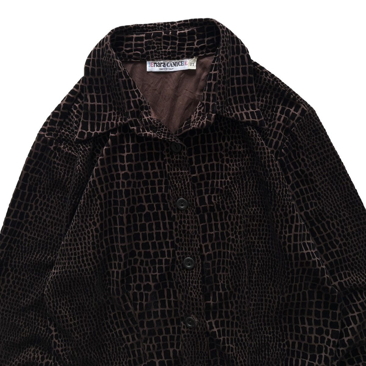 Other NARACAMICIE ALL-OVER DESIGN VELVET BURNOUT SHIRT Size M / US 6-8 / IT 42-44 - 2 Thumbnail