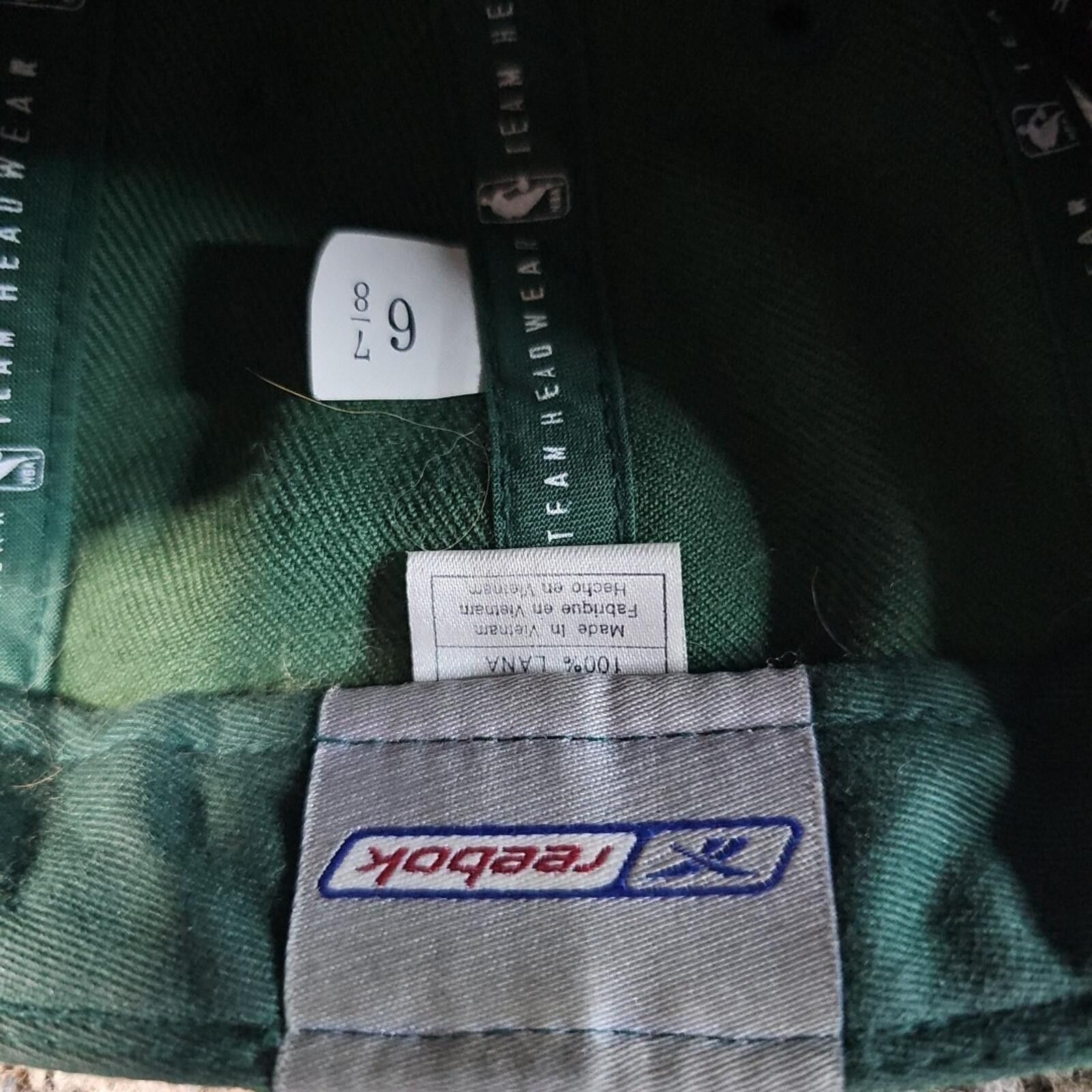 Reebok Reebok 100% Wool Vintage Milwaukee Bucks Fitted Hat 6 7/8 Size ONE SIZE - 8 Thumbnail