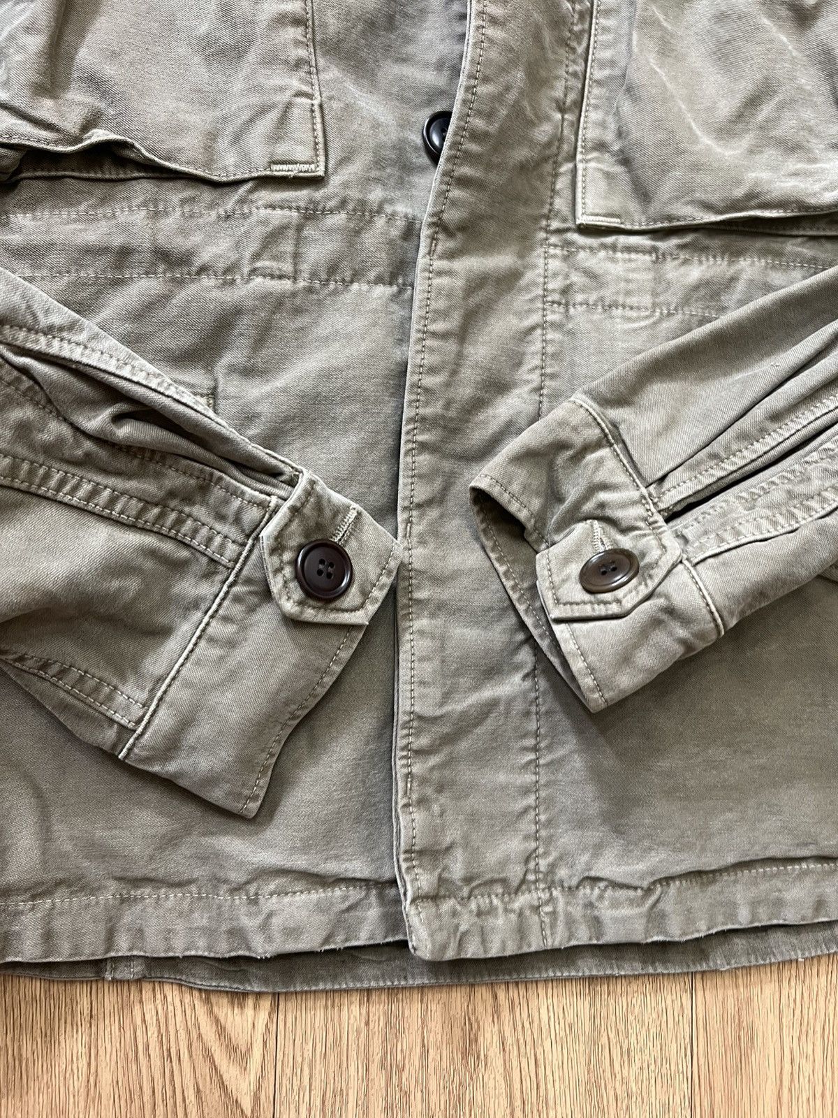 Japanese Brand × Vintage × Visvim Visvim SS15 Achse Field Jacket DMGD Olive Size US XS / EU 42 / 0 - 5 Thumbnail