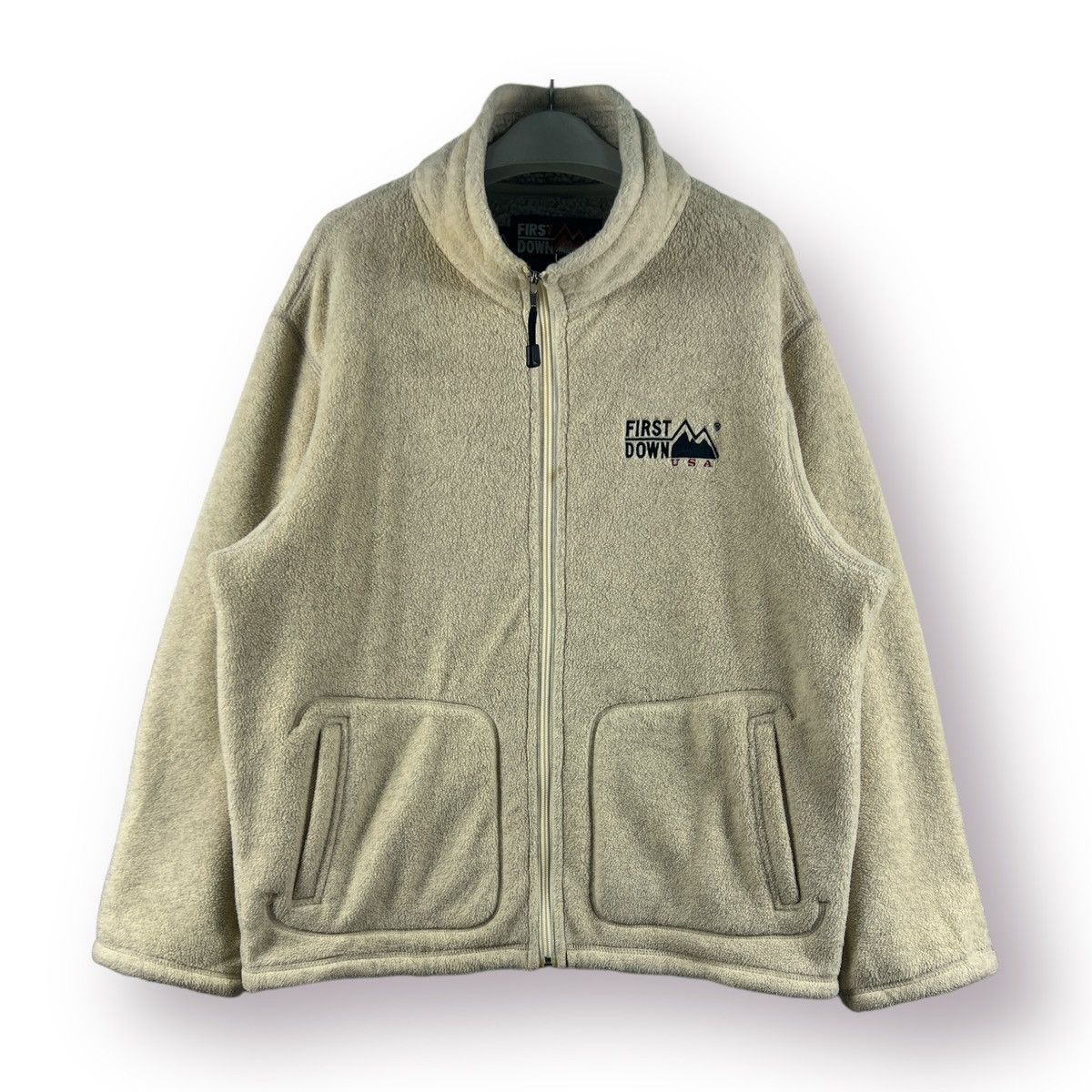 Other 🔥 FIRST DOWN DEEP PILE STREETWEAR FLEECE JACKET - M Size US M / EU 48-50 / 2 - 1 Thumbnail