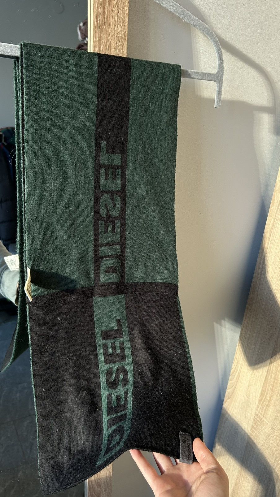 Diesel × Vintage Diesel vintage scarf big logo streetwear Size ONE SIZE - 1 Thumbnail