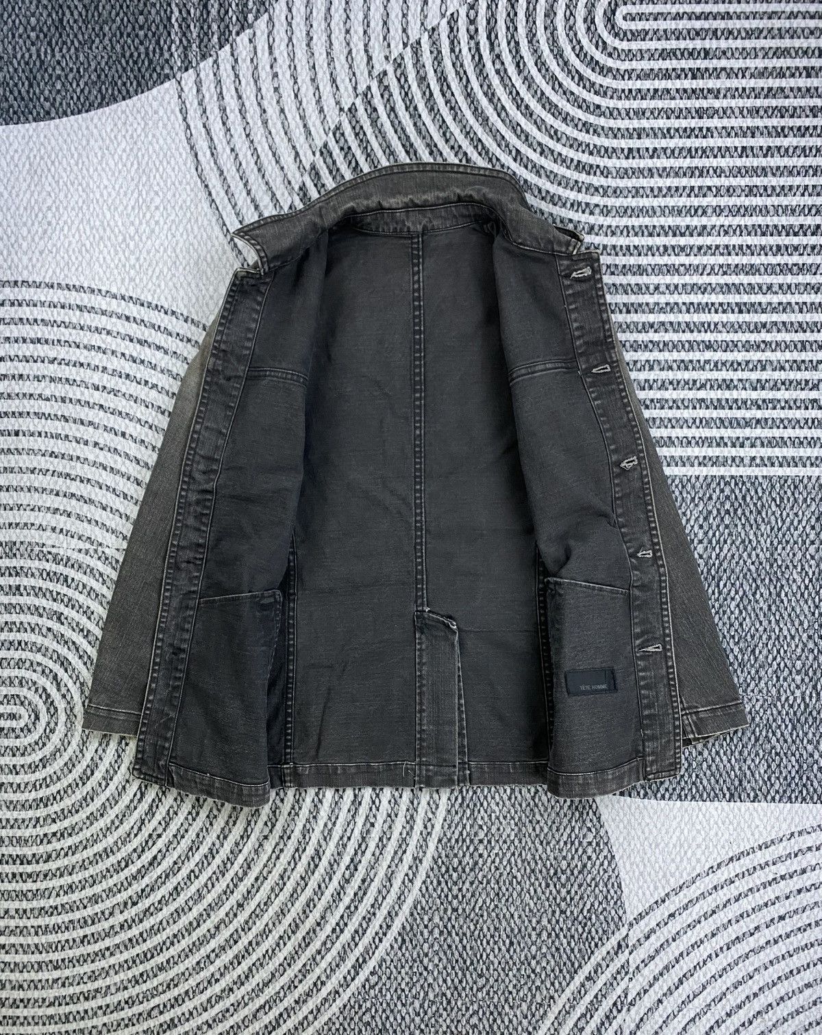Tete Homme Vintage Tete Homme By Issey Miyake Wash Grey Denim Jacket Size US M / EU 48-50 / 2 - 6 Thumbnail